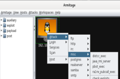 Armitage path exploit