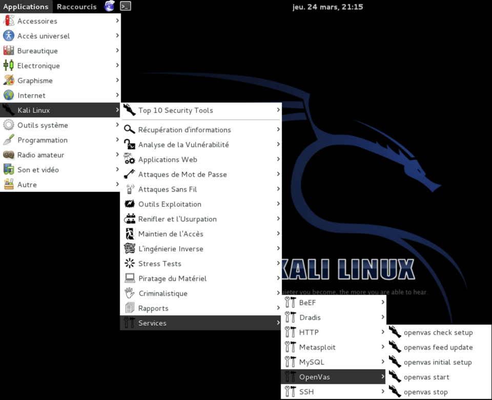 openvas initial setup