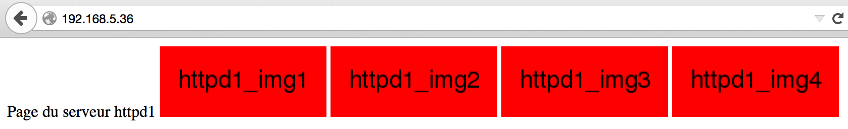 Page de test serveur httpd1
 